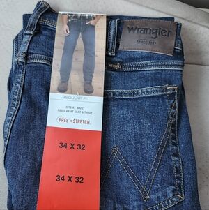 Wrangler Men's Regular Fit Denim Jeans